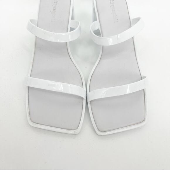 Jeffrey Campbell Jamm-3 Jelly Strappy Sandals 9 White - Picture 3 of 8